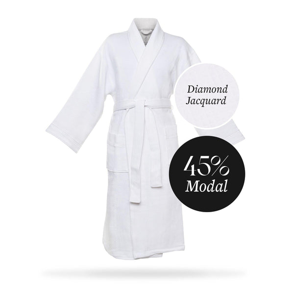 Pure Elegance Modal Diamond Jacquard Robe | Style: MD5000 - Luxury Hotel & Spa Robes by Chadsworth & Haig