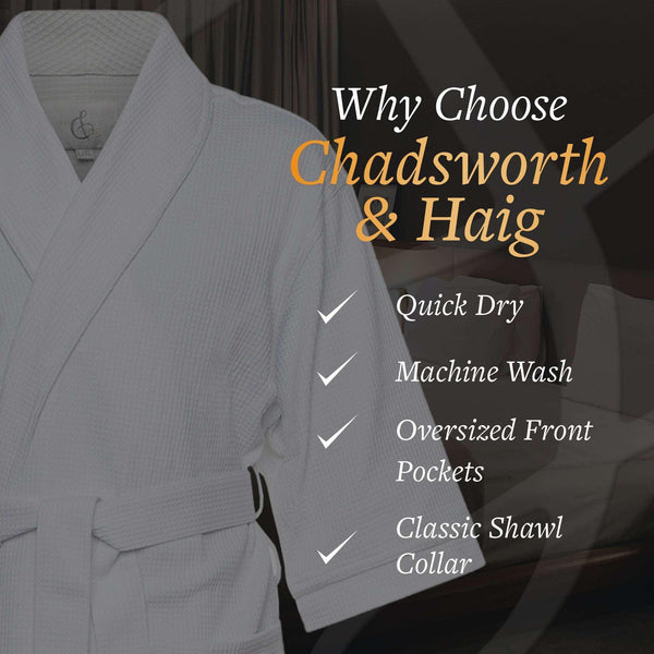 Waffle Knit Regent Classic Robe | Style: RC6000 - Luxury Hotel & Spa Robes by Chadsworth & Haig