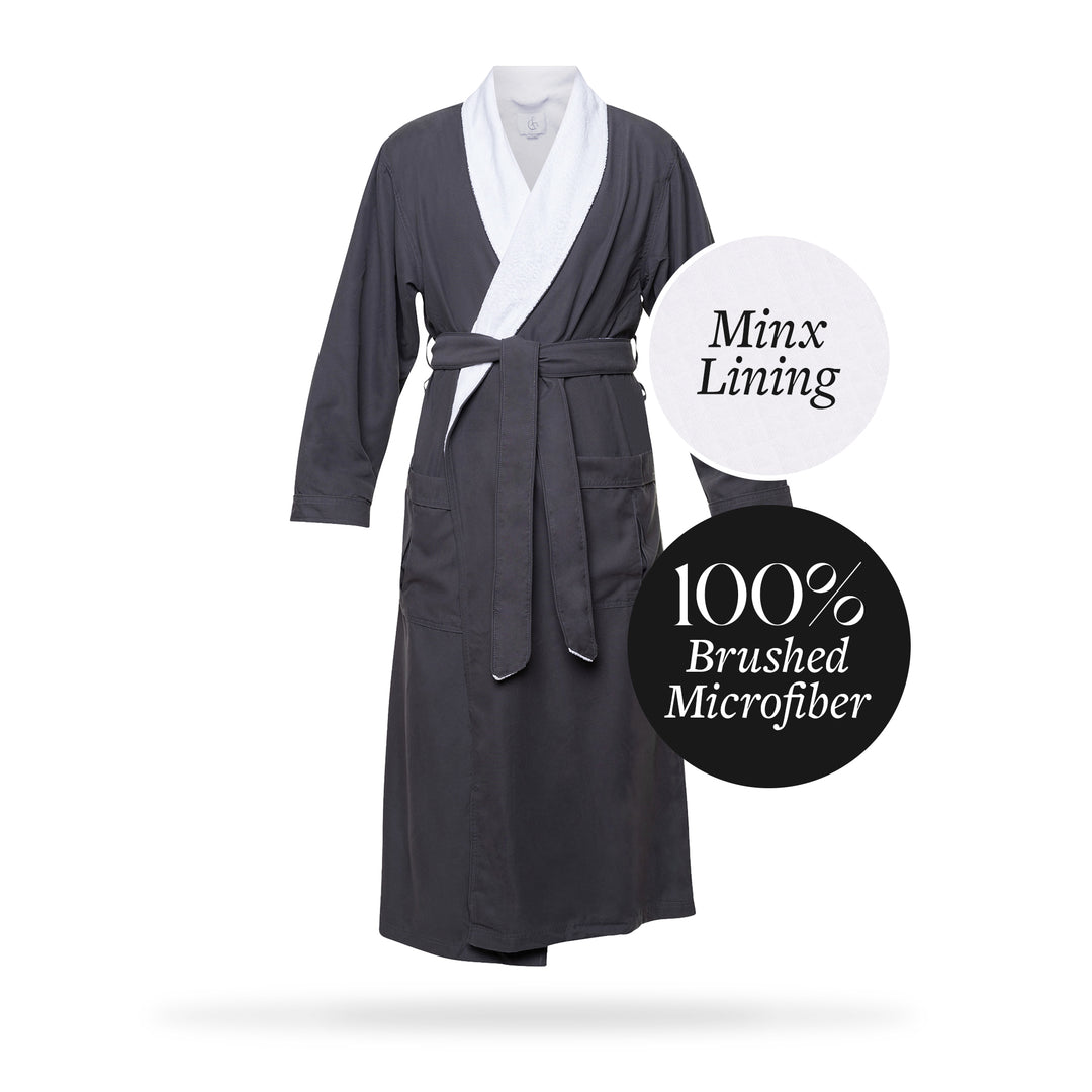 Microfiber Plush Robe with Minx Plush Lining | Style: MPR3000 – Luxury ...